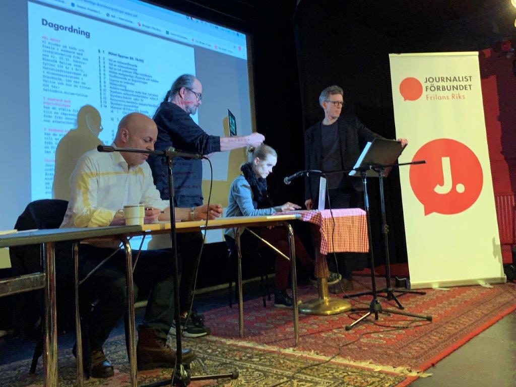 Frilans Riks årsmöte. Foto Göran Schüsseleder